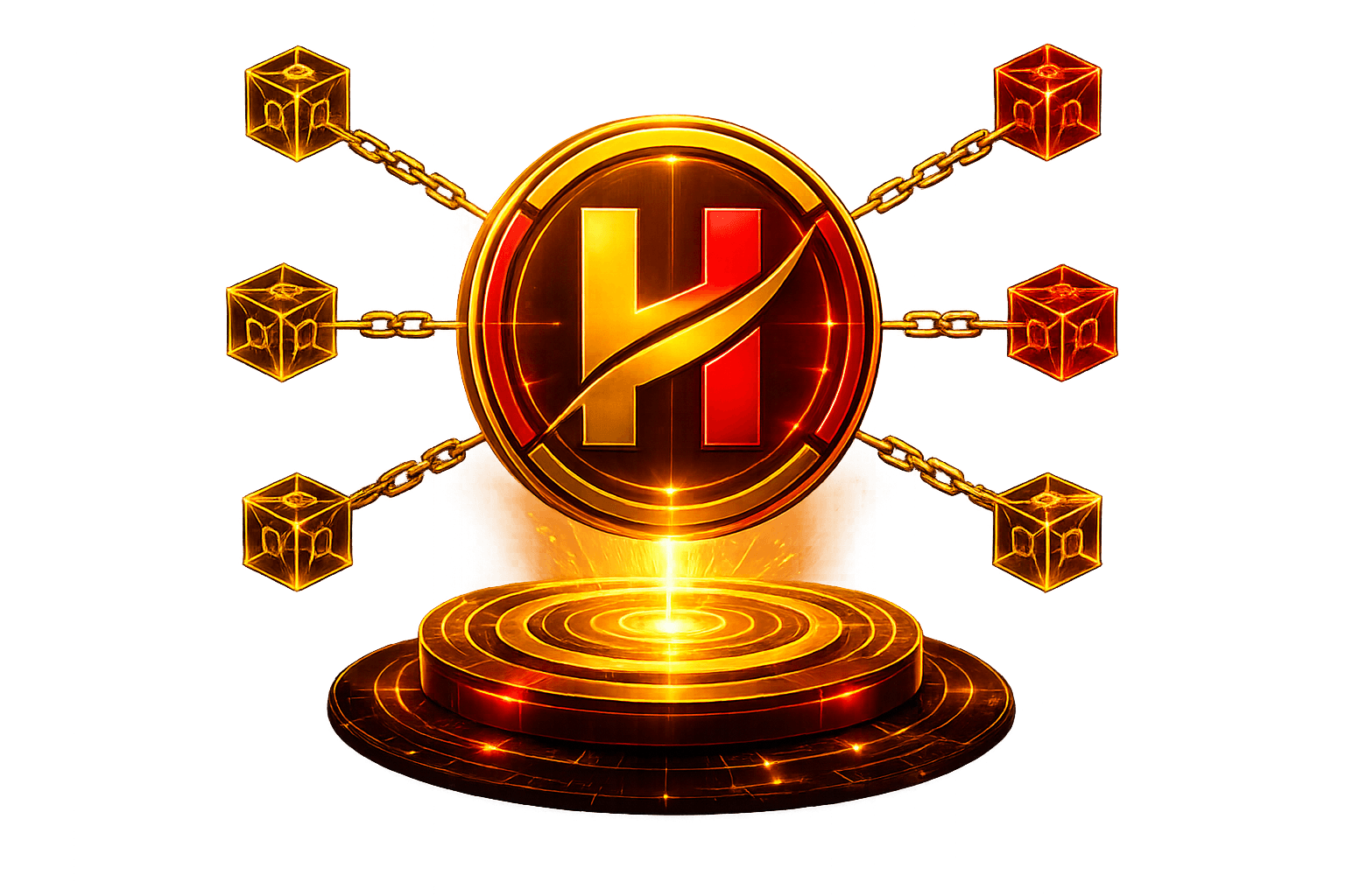 HYPA Token ecosystem coin display